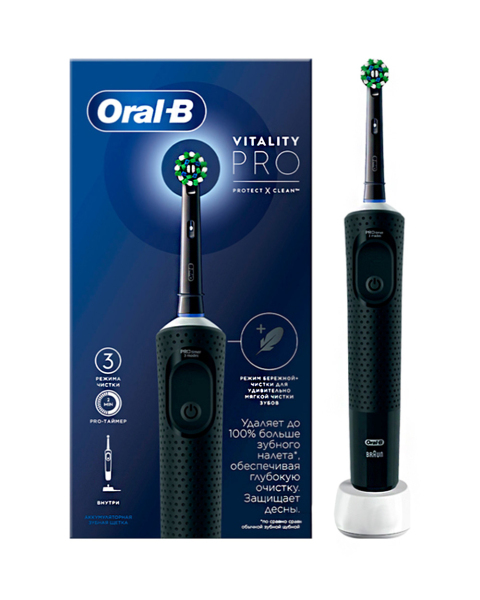 Элек­три­че­ская зубная щетка «Oral-B» Vitality Pro, черная