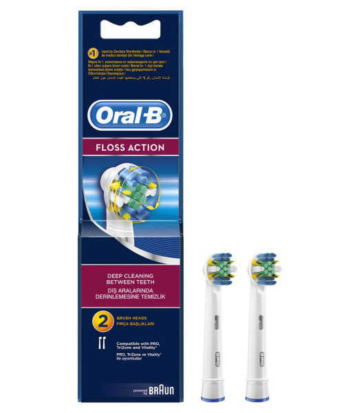 Насадки для зубных щеток Oral-B Floss Action EB 25-2, 2 шт
