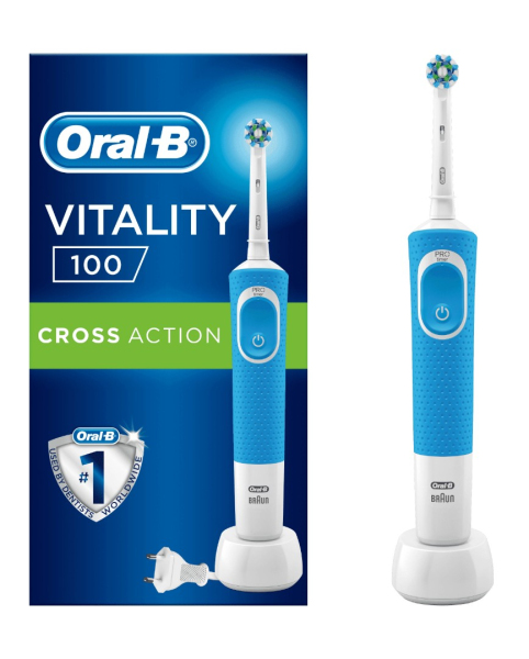 Электрическая зубная щетка Oral-b Braun Vitality 100 Pro Crossaction