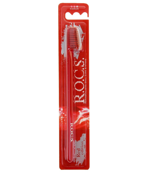 Зубная щетка R.O.C.S. Red Edition, средняя