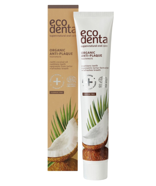 Зубная паста Ecodenta Organic Anti-plaque Toothpaste With Coconut Oil, 75 мл