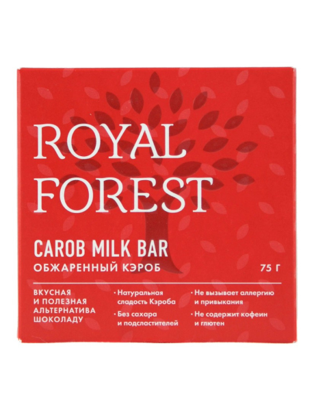Шоколад Royal Forest из обжаренного кэроба, 75 гр