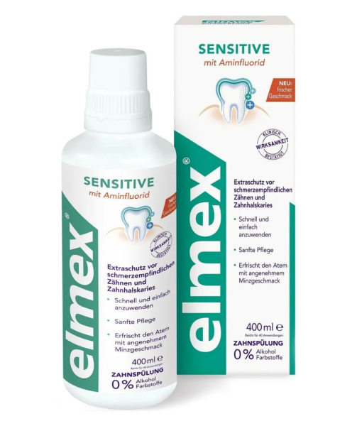 Ополаскиватель Elmex Сенситив для снижения чувствительности зубов, 400 мл