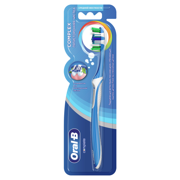 Oral-B Complete Пятисторонняя Чистка Medium  (средней жесткости)