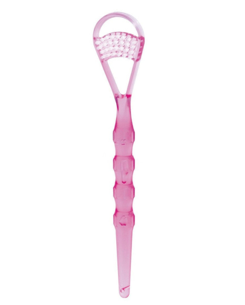 Miradent Tong-Clin® De Luxe щётка для очистки языка, розовая