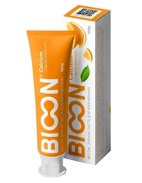 Зубная паста для беременных Bioon сладкий апельсин, 100 гр.