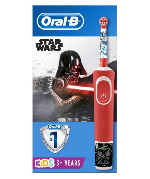 Детская электрическая зубная щетка Oral-B KIDS Star Wars + дорожный чехол