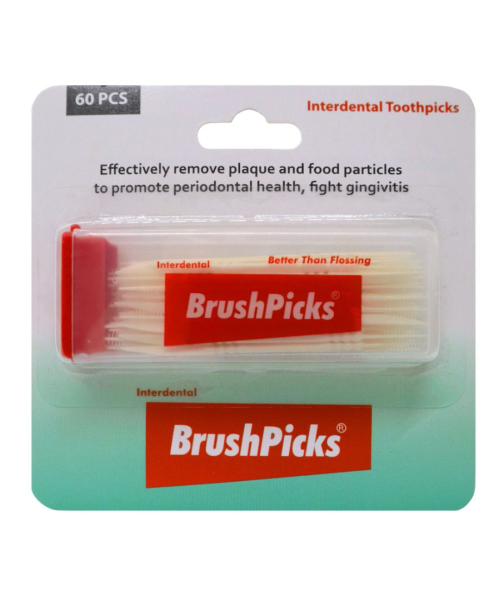 Пластиковые зубочистки BrushPicks, 60 шт