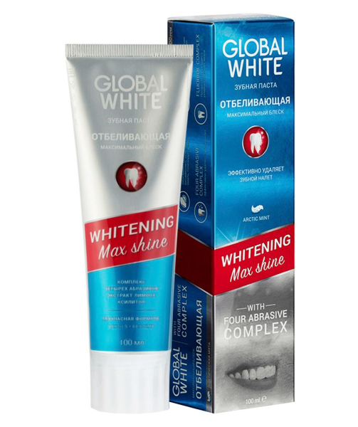 Зубная паста Global White Отбеливающая, 100 мл