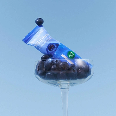Леденец на палочке Ksilibon Lollipop Голубика