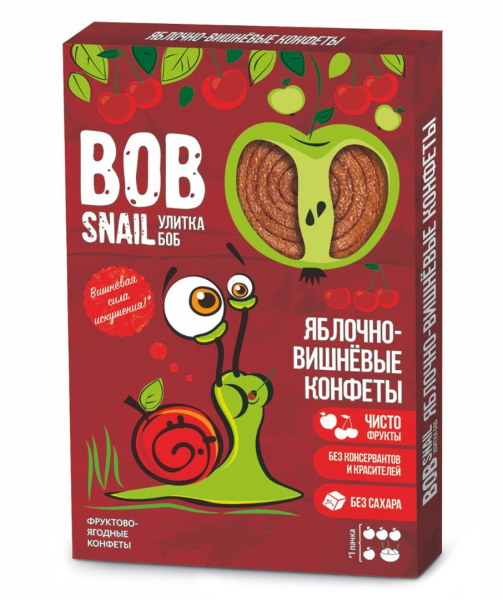 Фруктовый ролл "Яблочно-вишневый" Bob Snail, 60 г