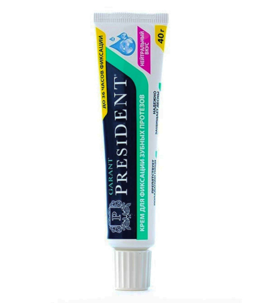 Крем PRESIDENT Garant для фиксации зубных протезов, нейтральный вкус