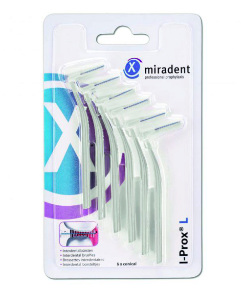 Межзубные ершики Miradent I-Prox L 0.6 / 2.5 мм, белые