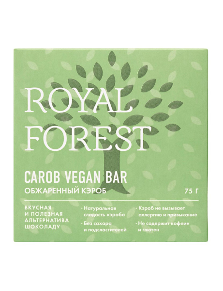 Шоколад Royal Forest для веганов из обжаренного кэроба