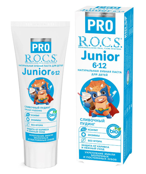 Зубная паста R.O.C.S. PRO Junior "Сливочный пудинг"
