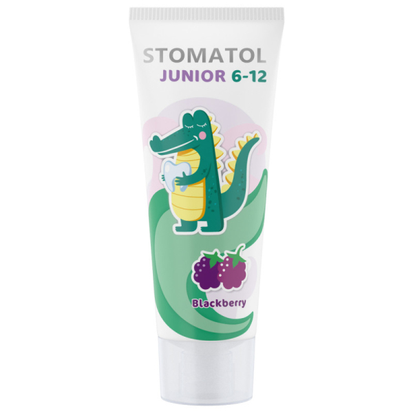 Зубная паста Stomatol Junior 6-12 лет детская профилактическая 75гр