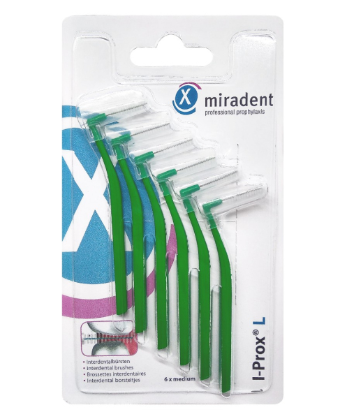 Набор ершиков Miradent I-Prox L 0.7 / 3.5 мм, зеленые