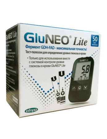 Тест полоски для глюкометра Infopia GluNEO Lite, 50 шт.