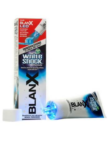 Зубная паста BlanX "White Shock" + светодиодный активатор BlanX