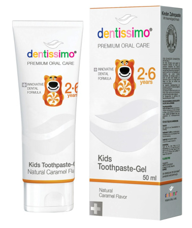Детская зубная паста Dentissimo Kids 2-6, 50 мл