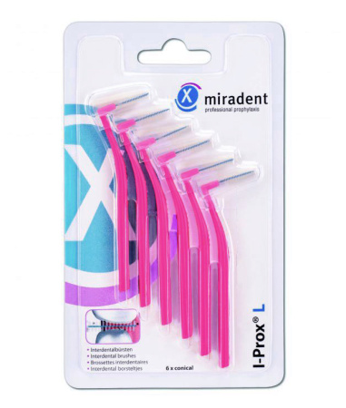 Межзубные ершики Miradent I-Prox L 0.5 / 1.8 мм, розовые
