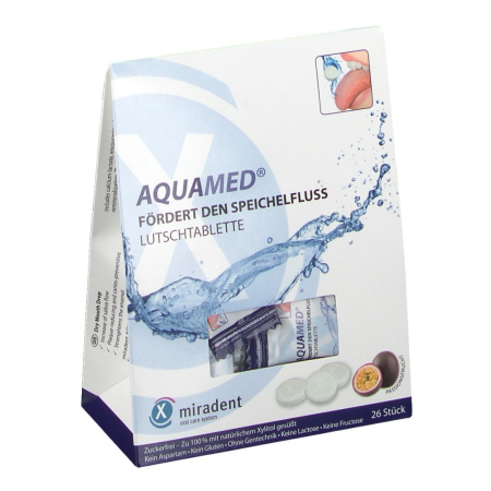 Таблетки для рассасывания против ксеростомии Aquamed, miradent®, 26 шт
