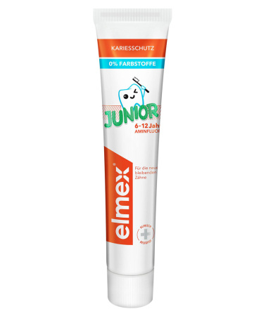Детская зубная паста Elmex Junior от 6 до 12 лет, 75 мл