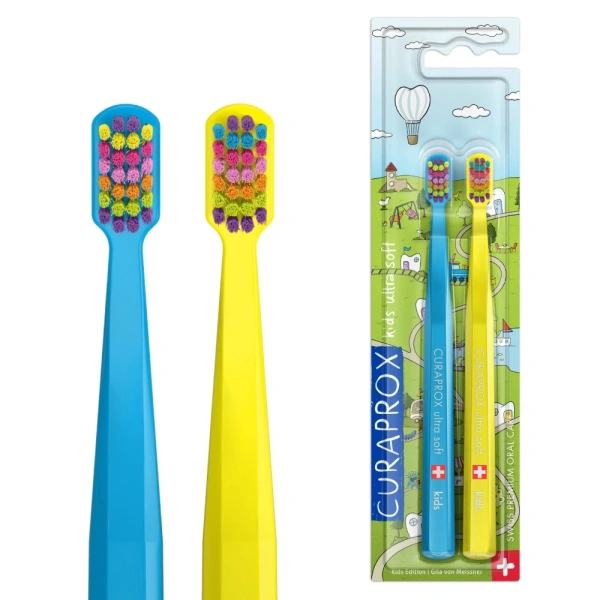 Набор зубных щёток Curaprox Kids 5500 Duo Special Edition 2025