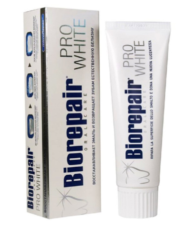 Отбеливающая зубная паста BioRepair PRO White, 75 мл