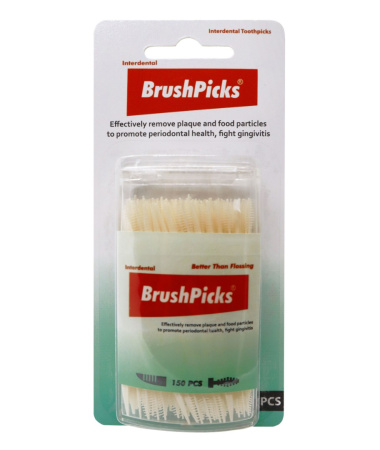 Пластиковые зубочистки BrushPicks, 150 шт
