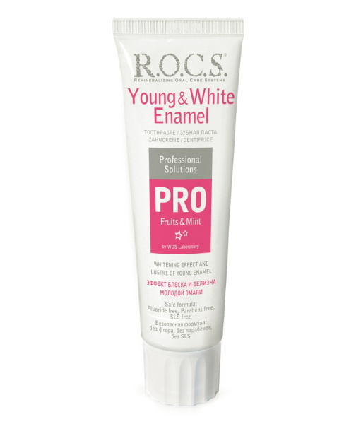 Зубная паста R.O.C.S. PRO Young & White Enamel, 135 г