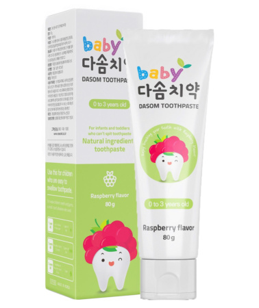 Зубная паста N Secret Baby Dasom toothpaste малиновый вкус для детей от 0 до 3 лет