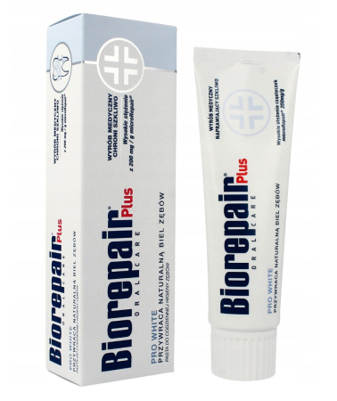 Зубная паста Biorepair Plus Pro White, 75 мл