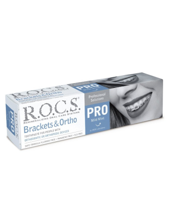 Зубная Паста R.O.C.S. PRO Brackets & Ortho для ортодонтических конструкций