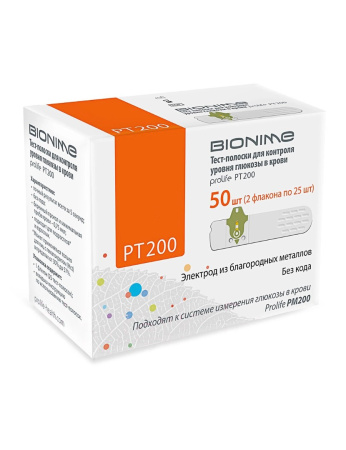 Тест-полоски Bionime-Prolife PT200, 50 шт