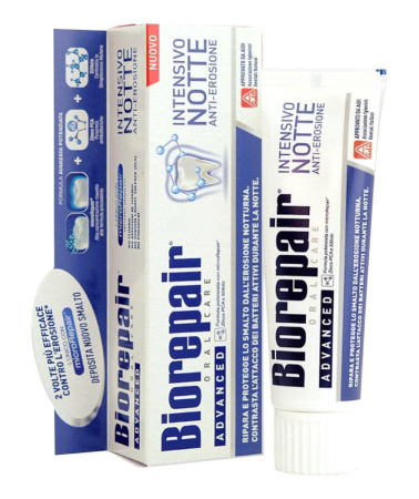 Зубная паста BioRepair интенсивное ночное восстановление 75 мл
