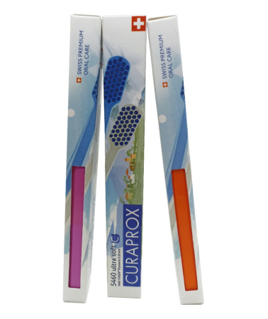 Зубная щетка Curaprox 5460 ultra soft в индивидуальной дизайнерской упаковке
